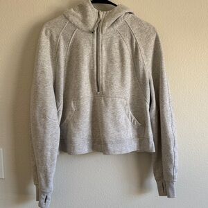 lululemon athletica Light Gray Women's Hoodie Sweater